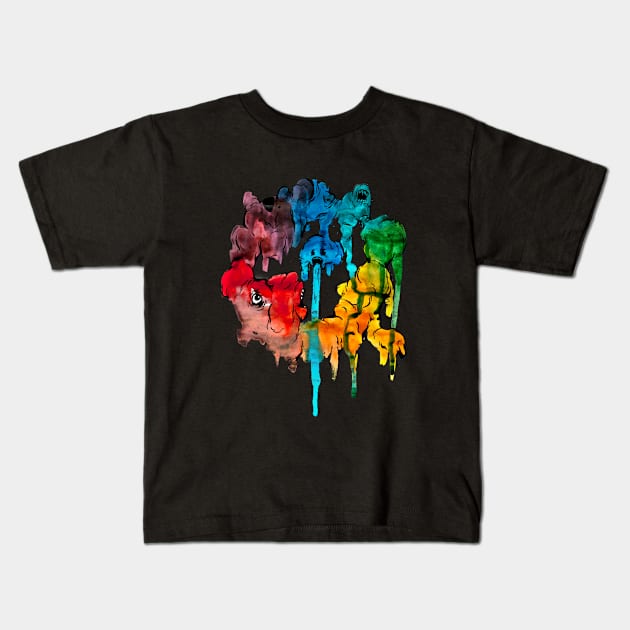 Colour Wheel Kids T-Shirt by Loths